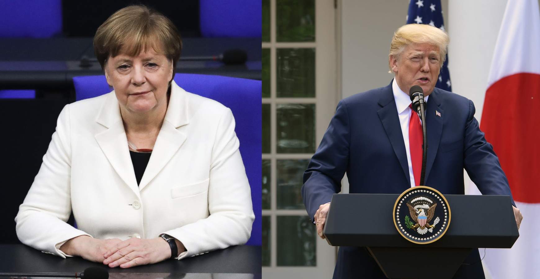 Angel Merkel - Donald Trump
