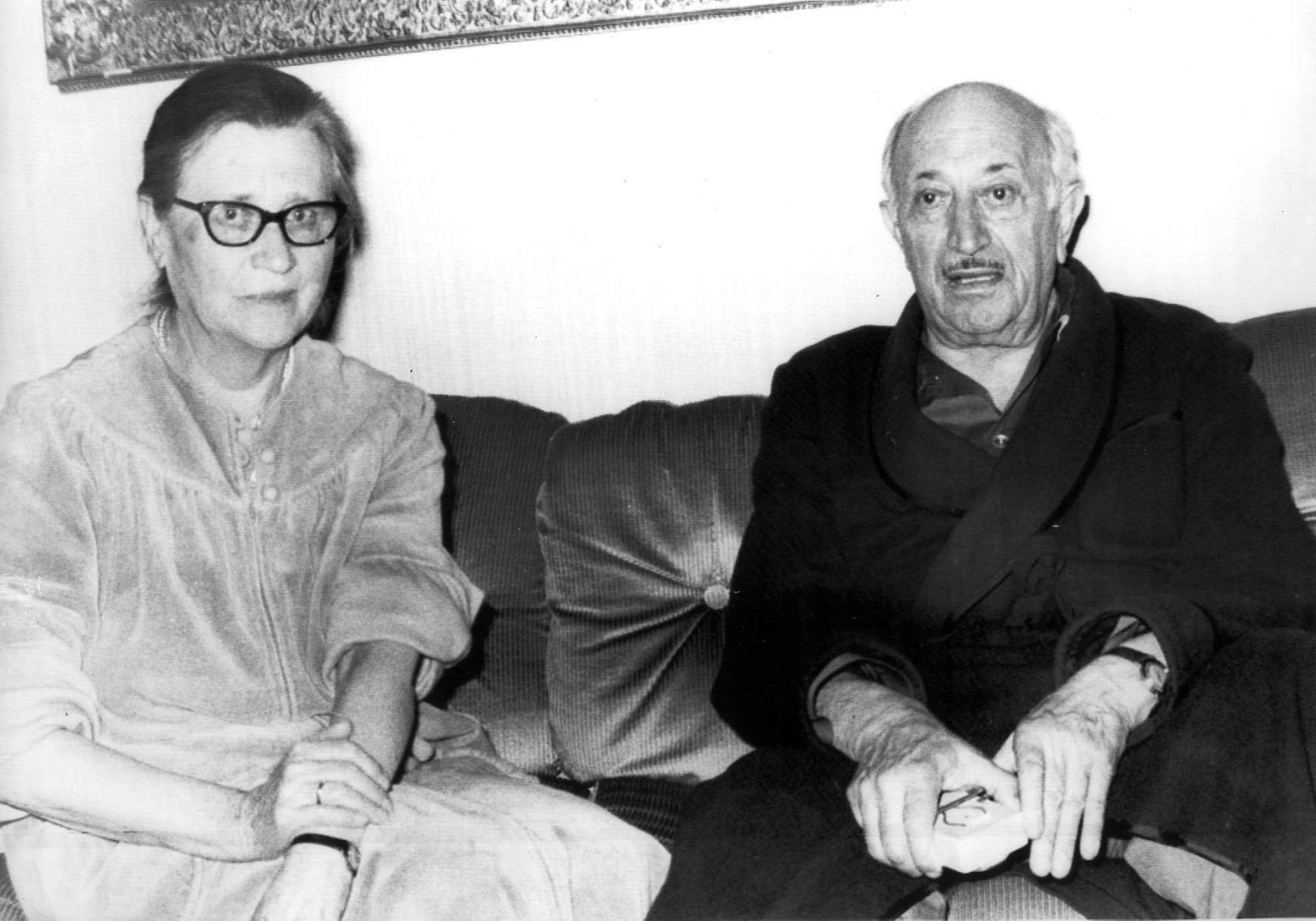Feleségével, Silla Wiesenthallal