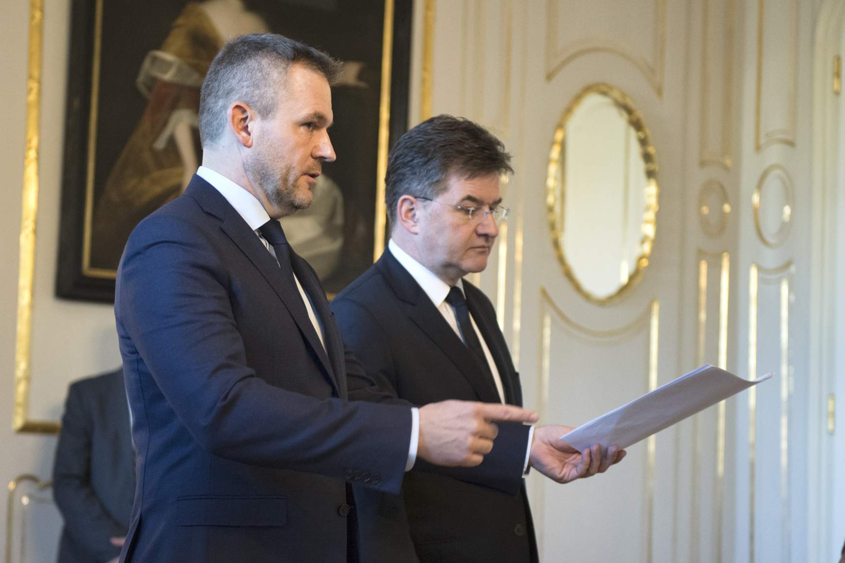 Peter Pellegrini Miroslav Lajčák Peter Pellegrini Miroslav Lajčák