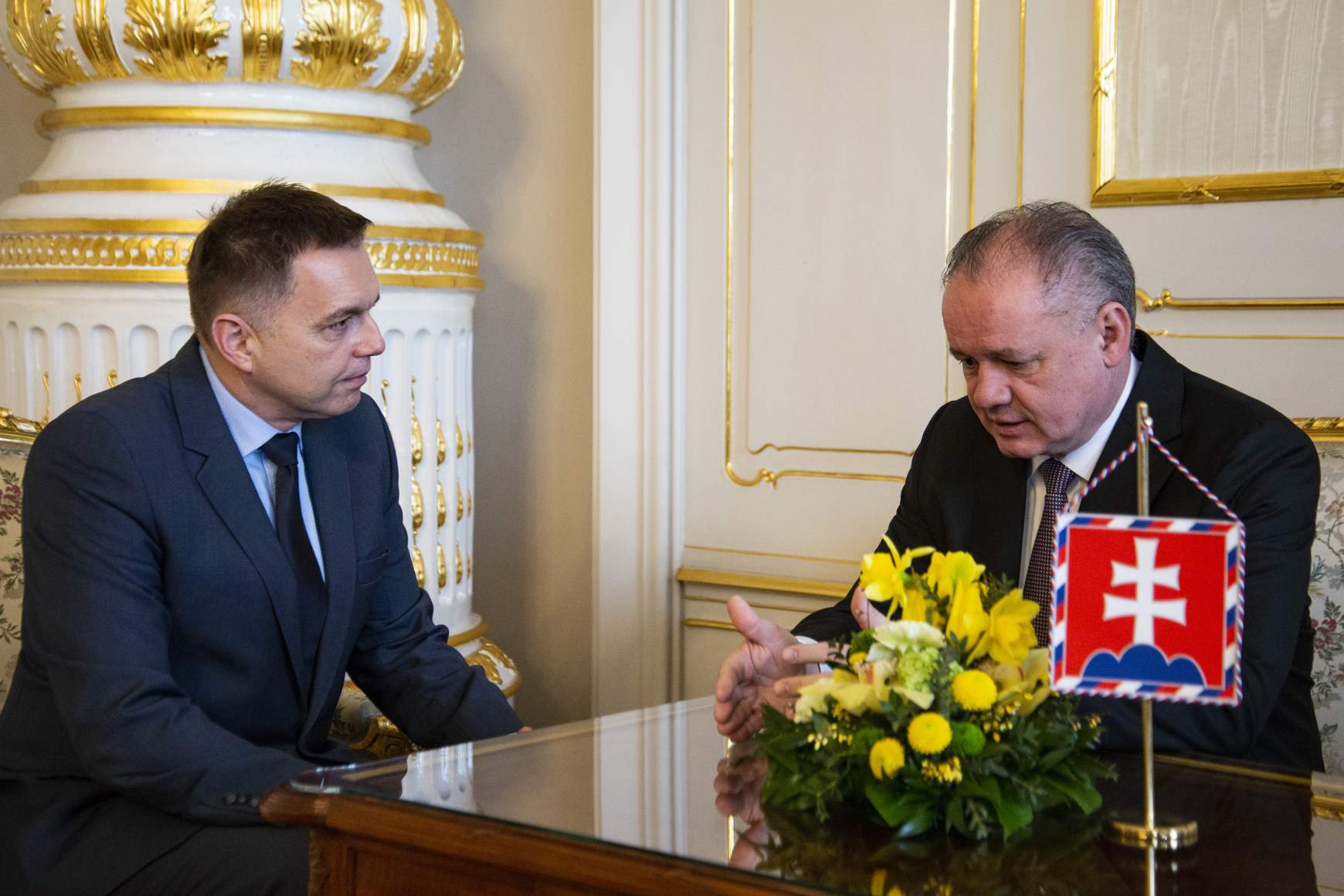 Peter Kažimír, Andrej Kiska Peter Kažimír, Andrej Kiska
