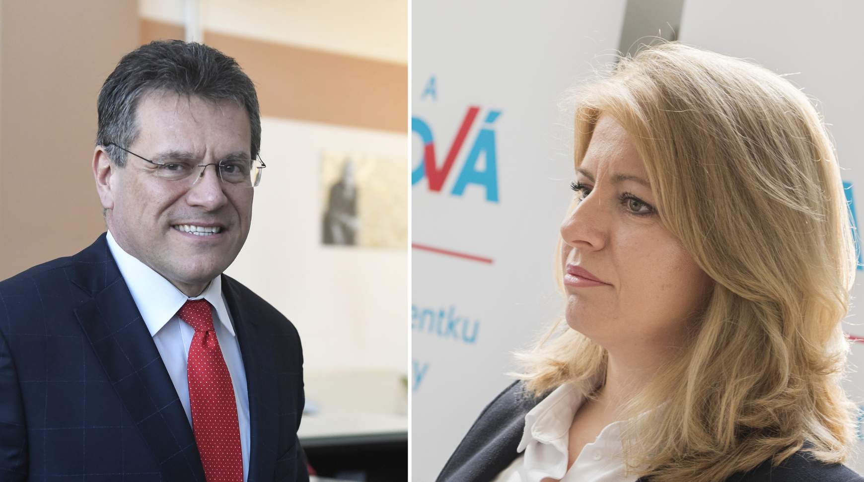 Maroš Šefčovič Zuzana Čaputová Maroš Šefčovič Zuzana Čaputová