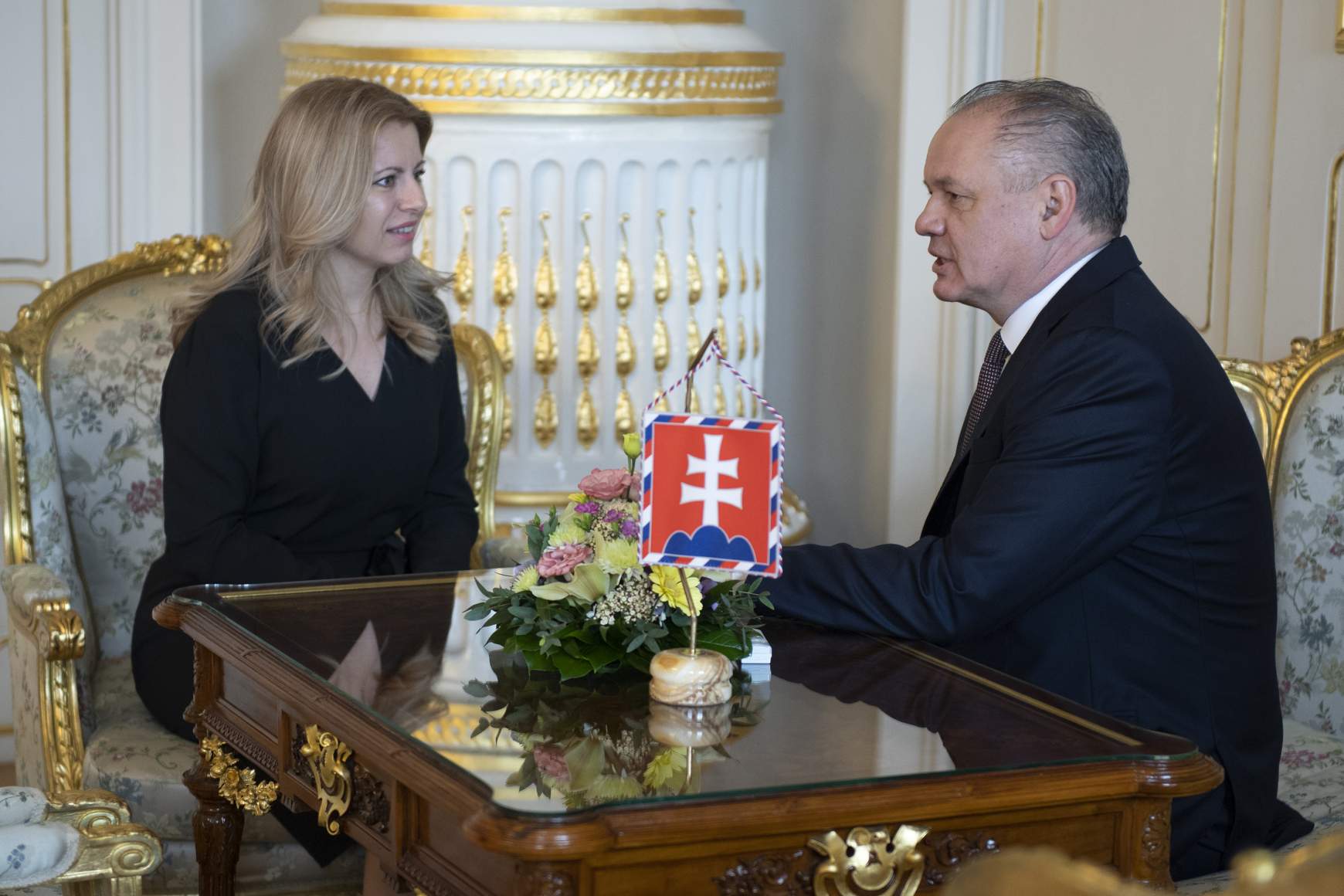 Andrej Kiska, Zuzana Caputová Andrej Kiska, Zuzana Caputová