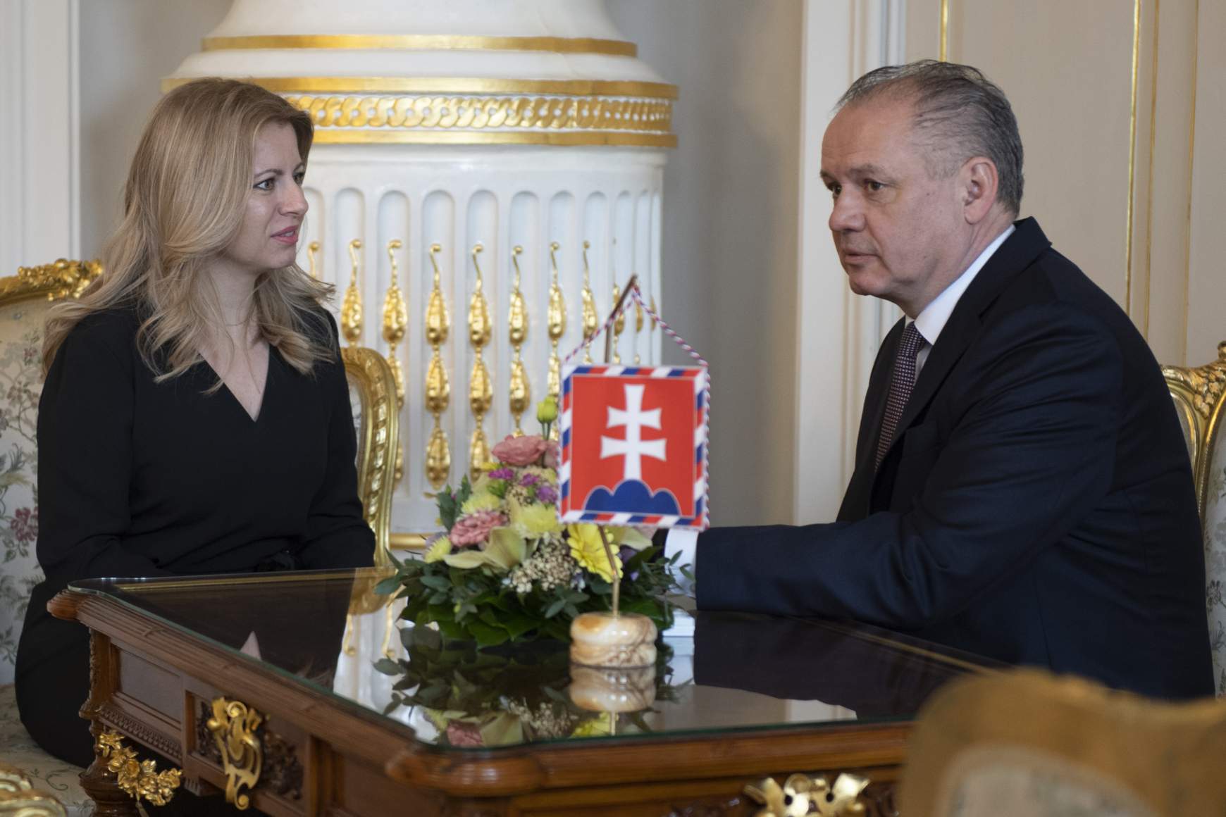 Andrej Kiska, Zuzana Caputová Andrej Kiska, Zuzana Caputová