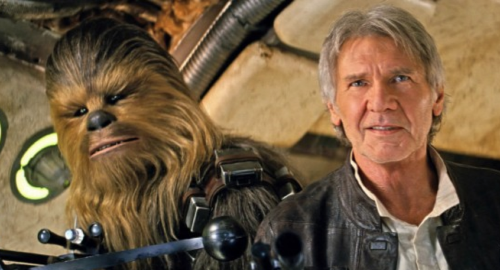 Chewbacca és Solo kapitány (Harrison Ford)