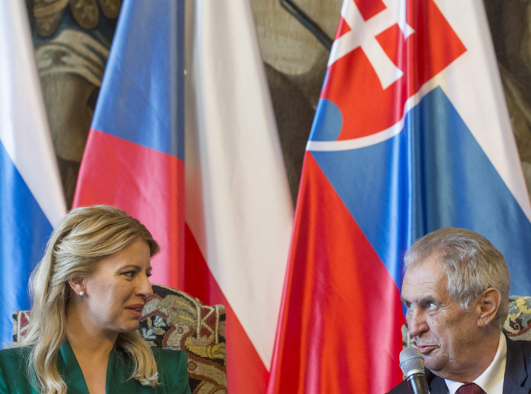 Čaputová és Zeman Čaputová és Zeman