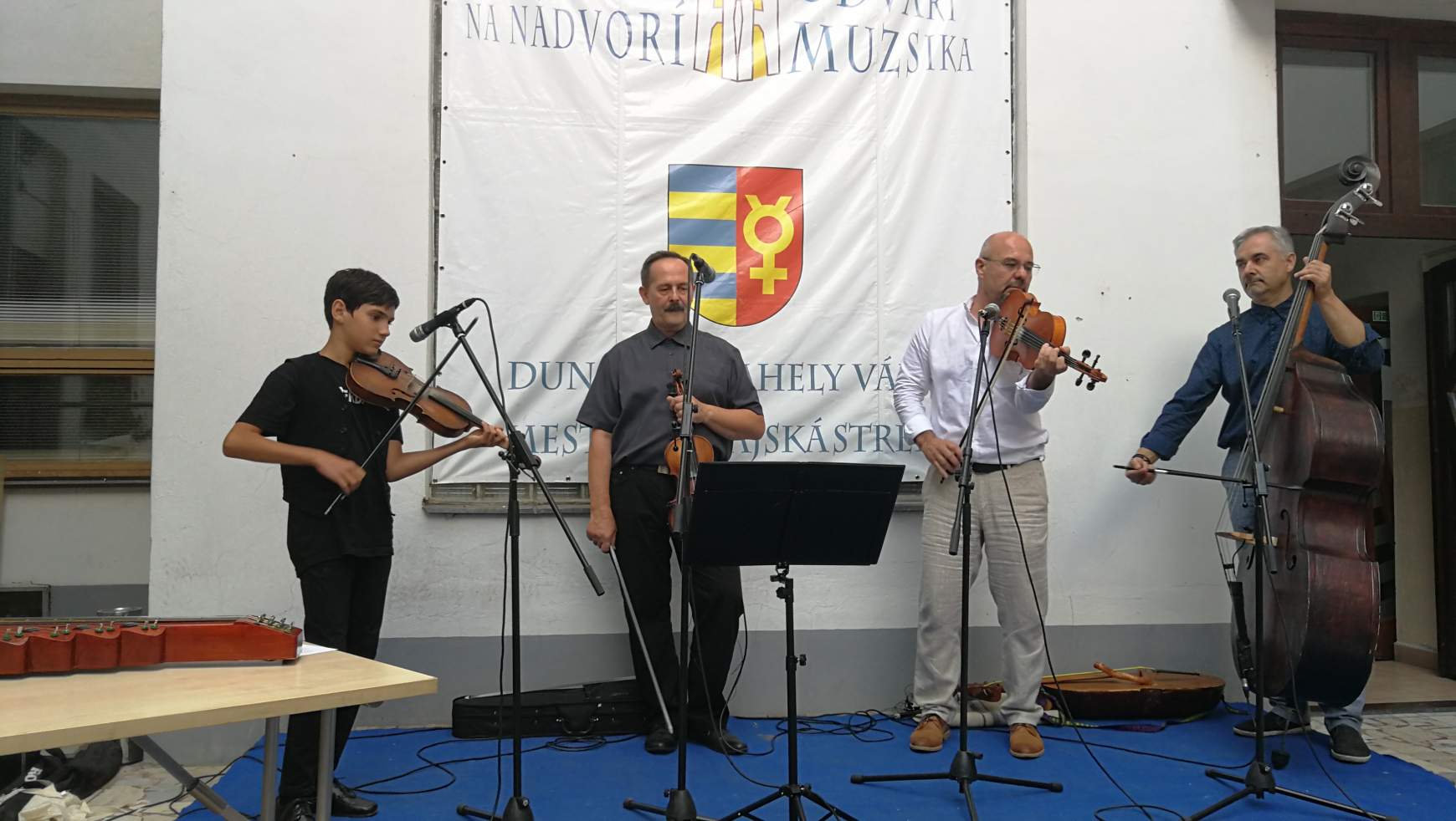 (balról) Varga Zaránd, Boráros Pál, Kevický Péter, Szabó János