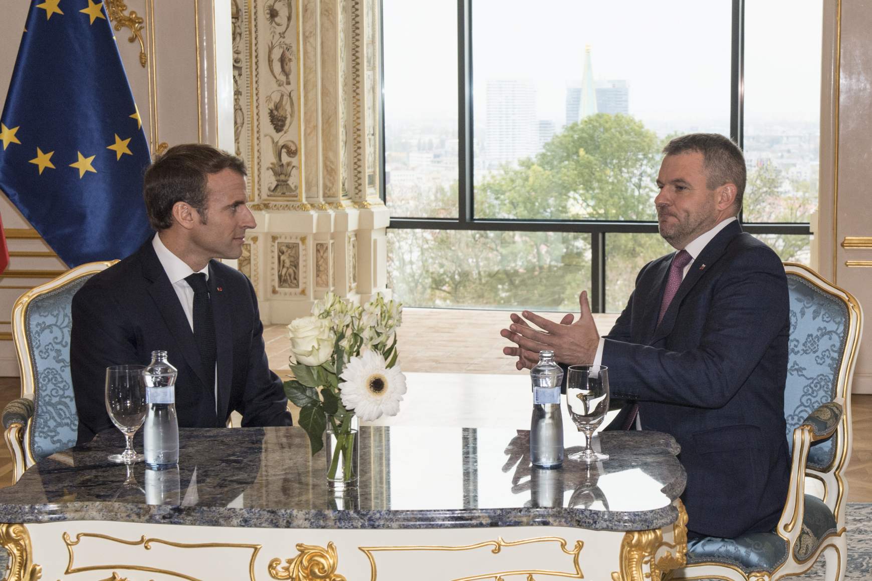 Macron pozsonyi látogatása
