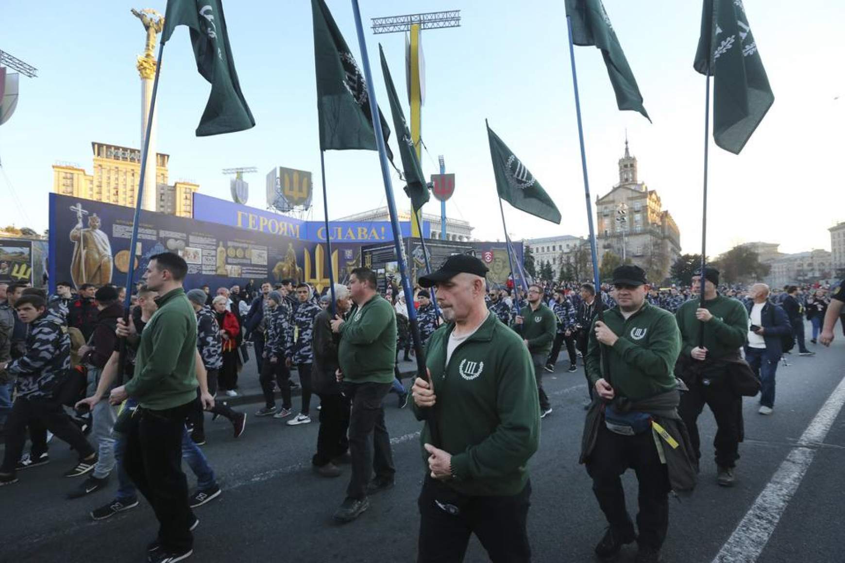 ukrán nacionalista felvonulás ukrán nacionalista felvonulás