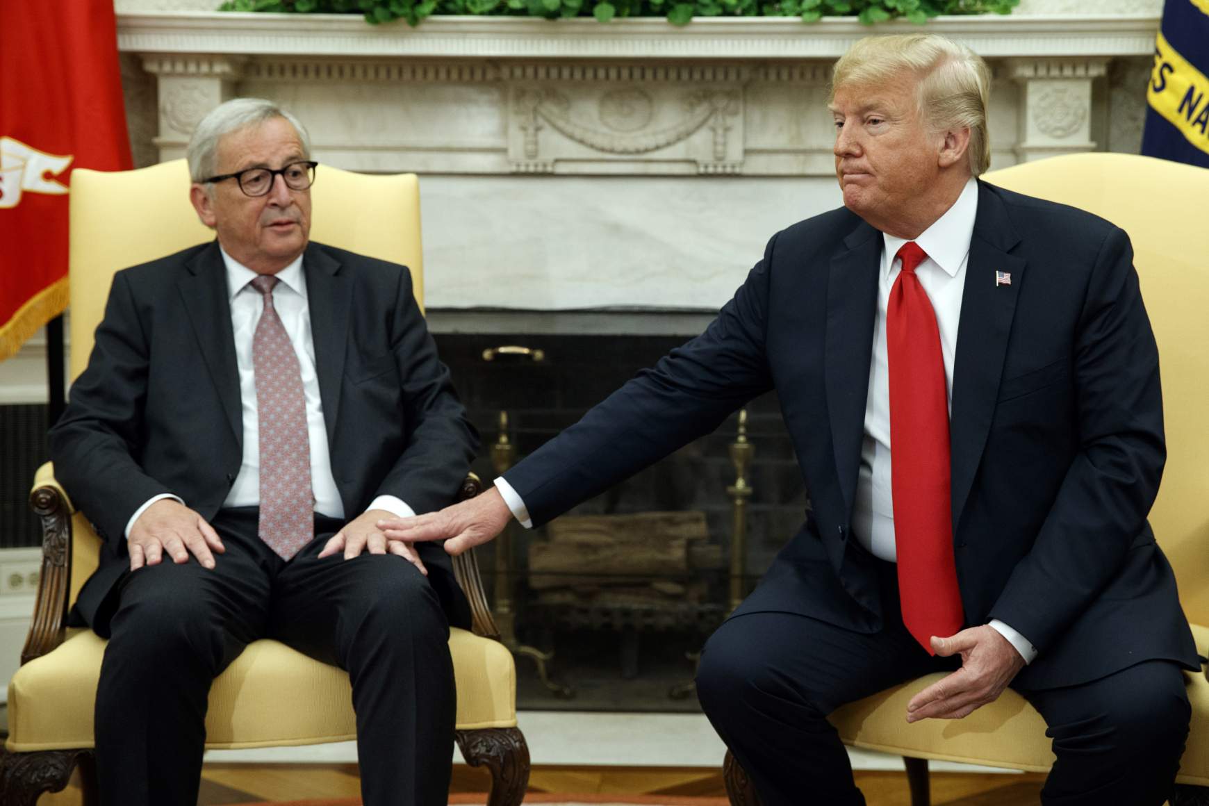 Trump Juncker Trump Juncker