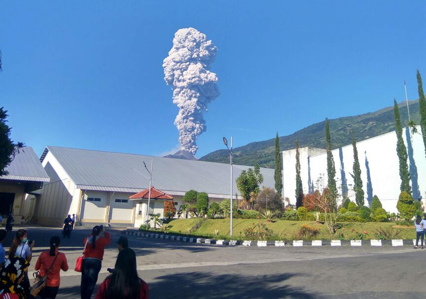 Merapi vulkán Jáva Merapi vulkán Jáva