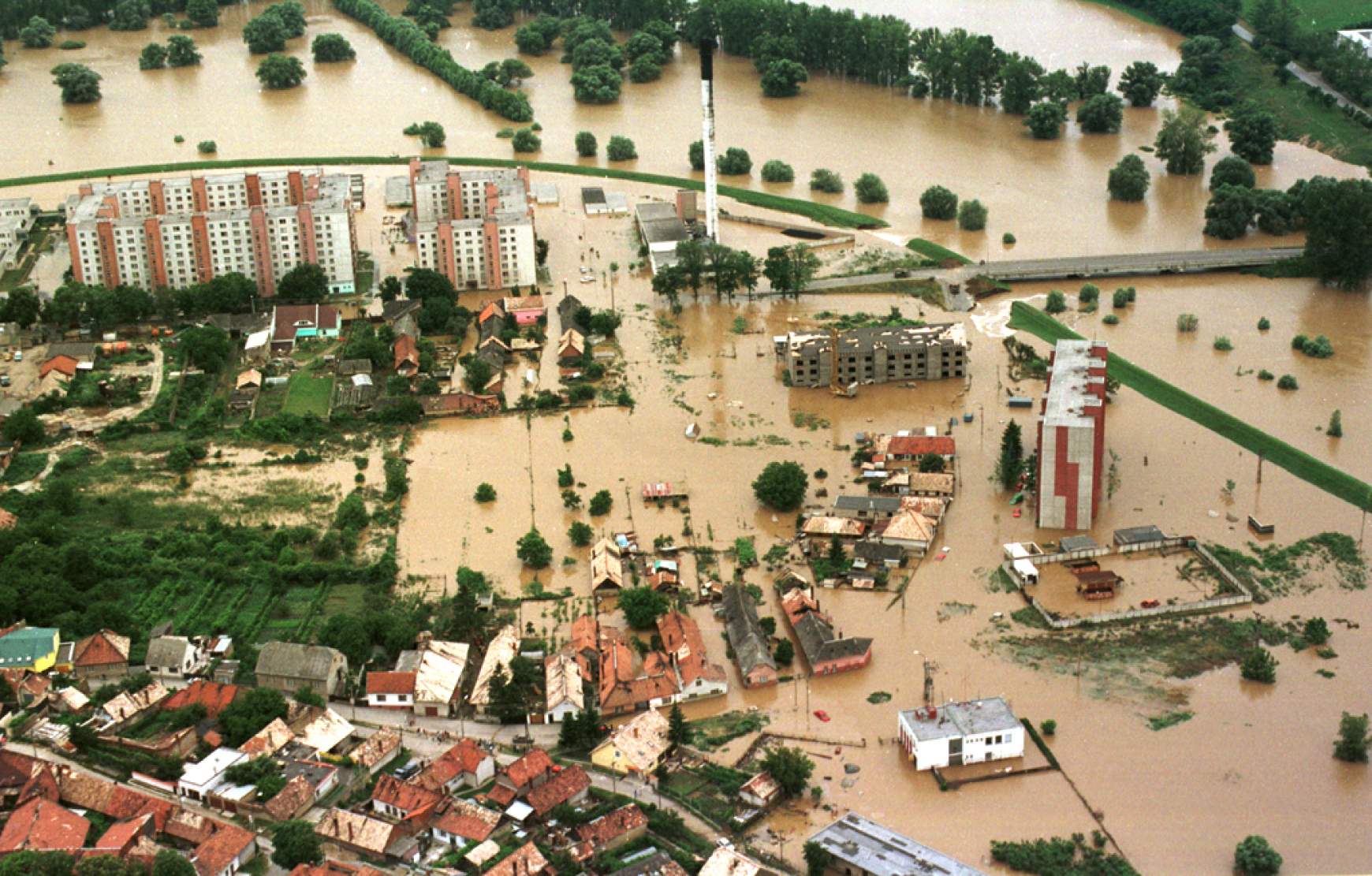 Ipolyság - árvíz 1999