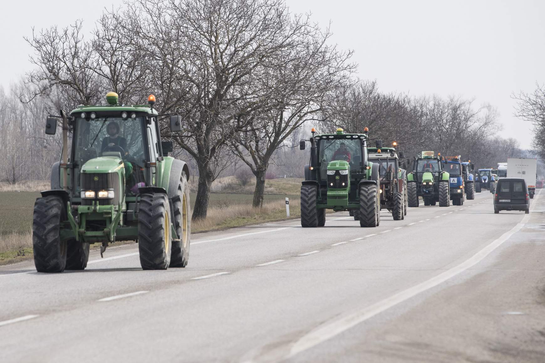 traktoros tüntetés