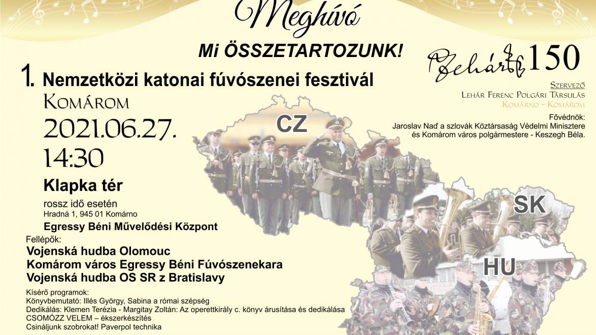 Az 1. Nemzetközi Katonai Fúvószenei Fesztivál plakátja