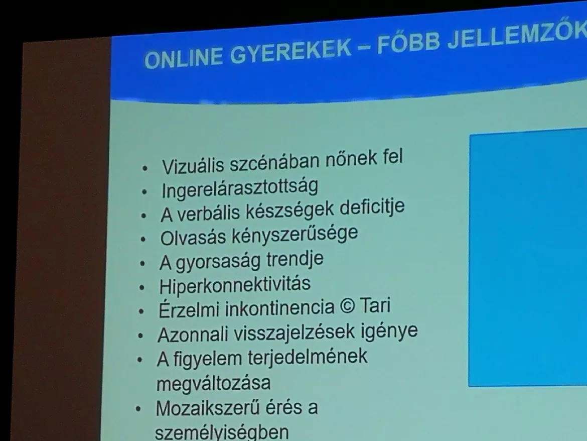 Az online gyerekek főbb jellemzői