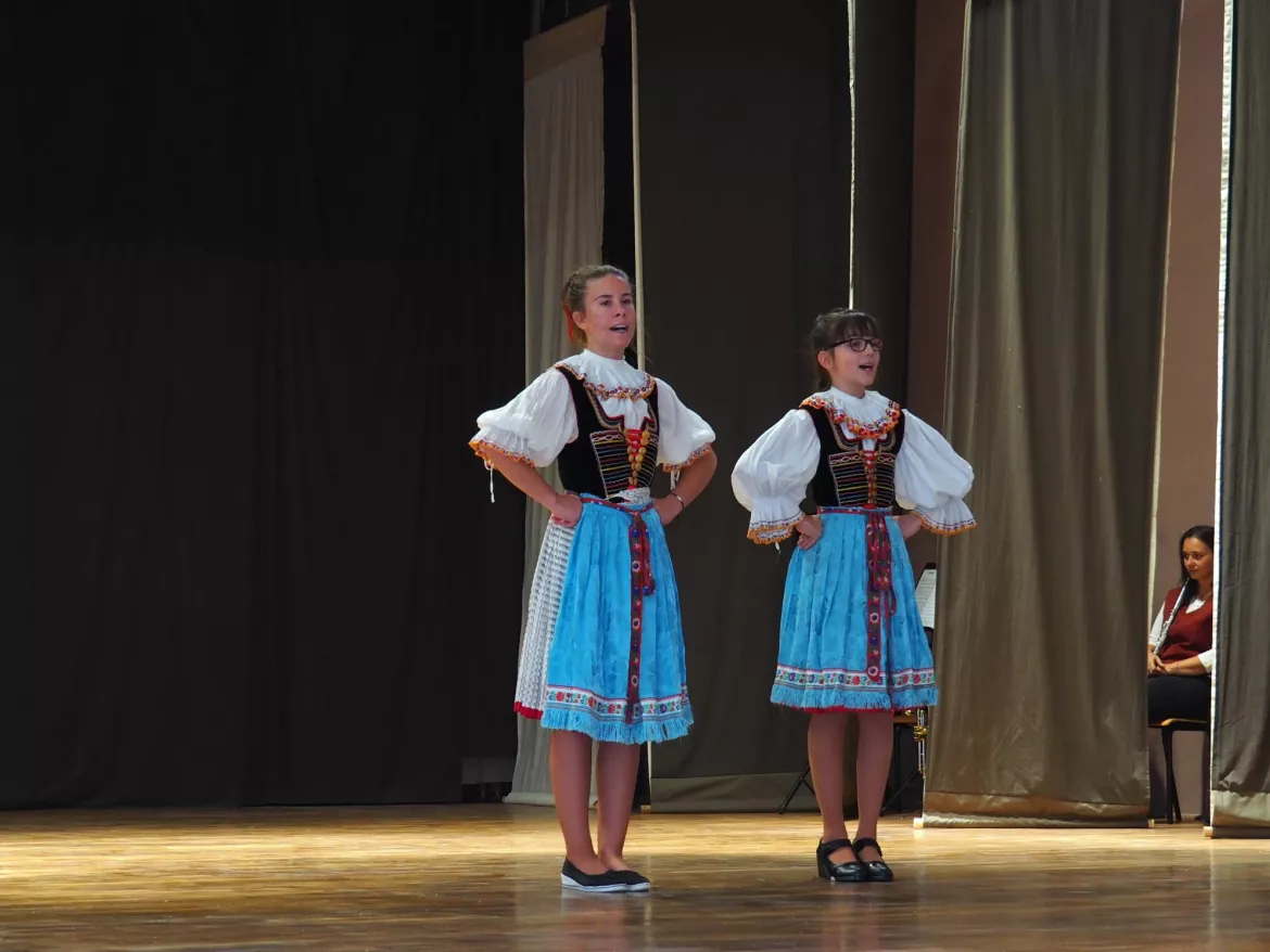 Az ünnepi kultúrműsor egyik pillanata