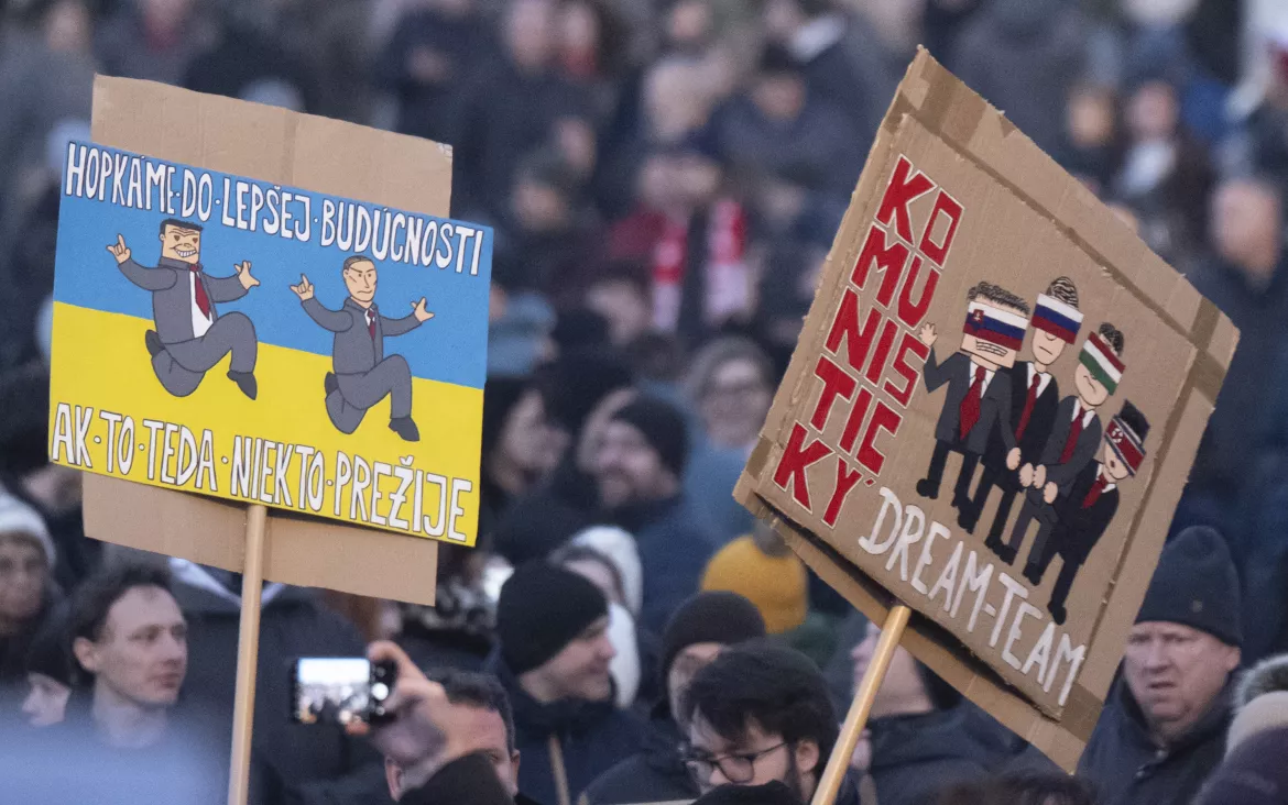 tüntetés Pozsony