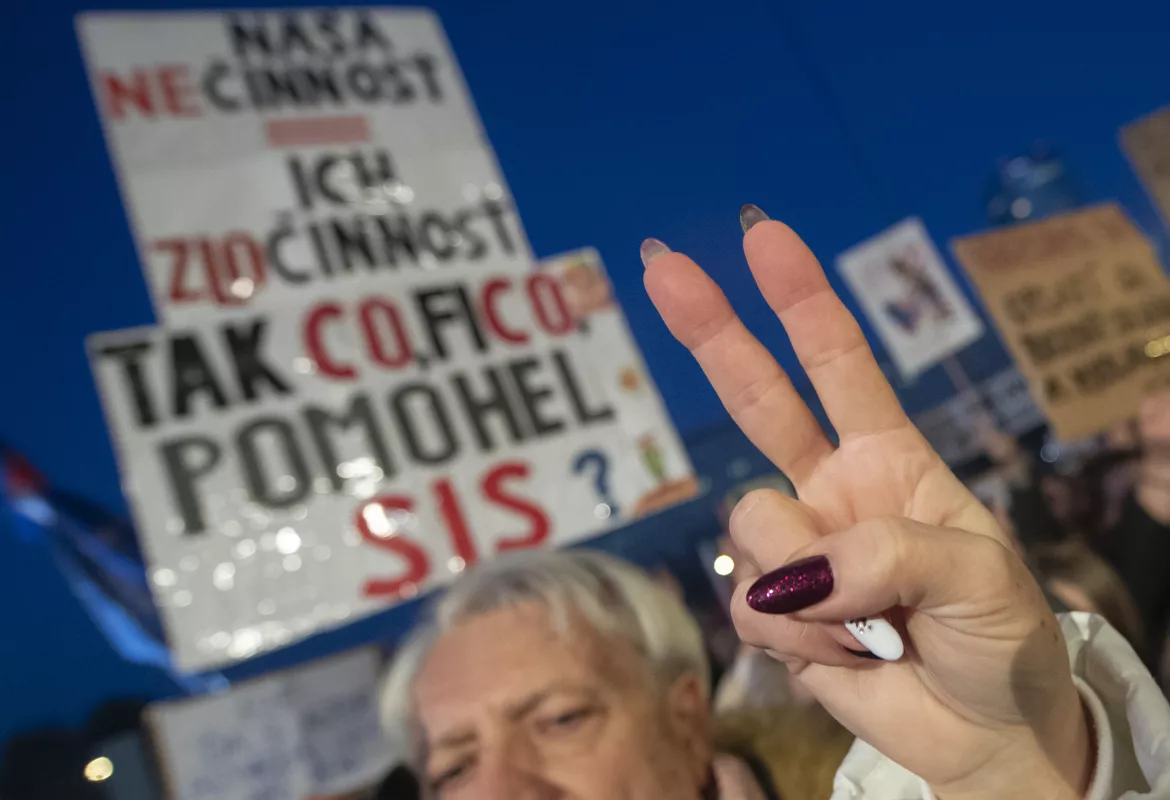 tüntetés Pozsony