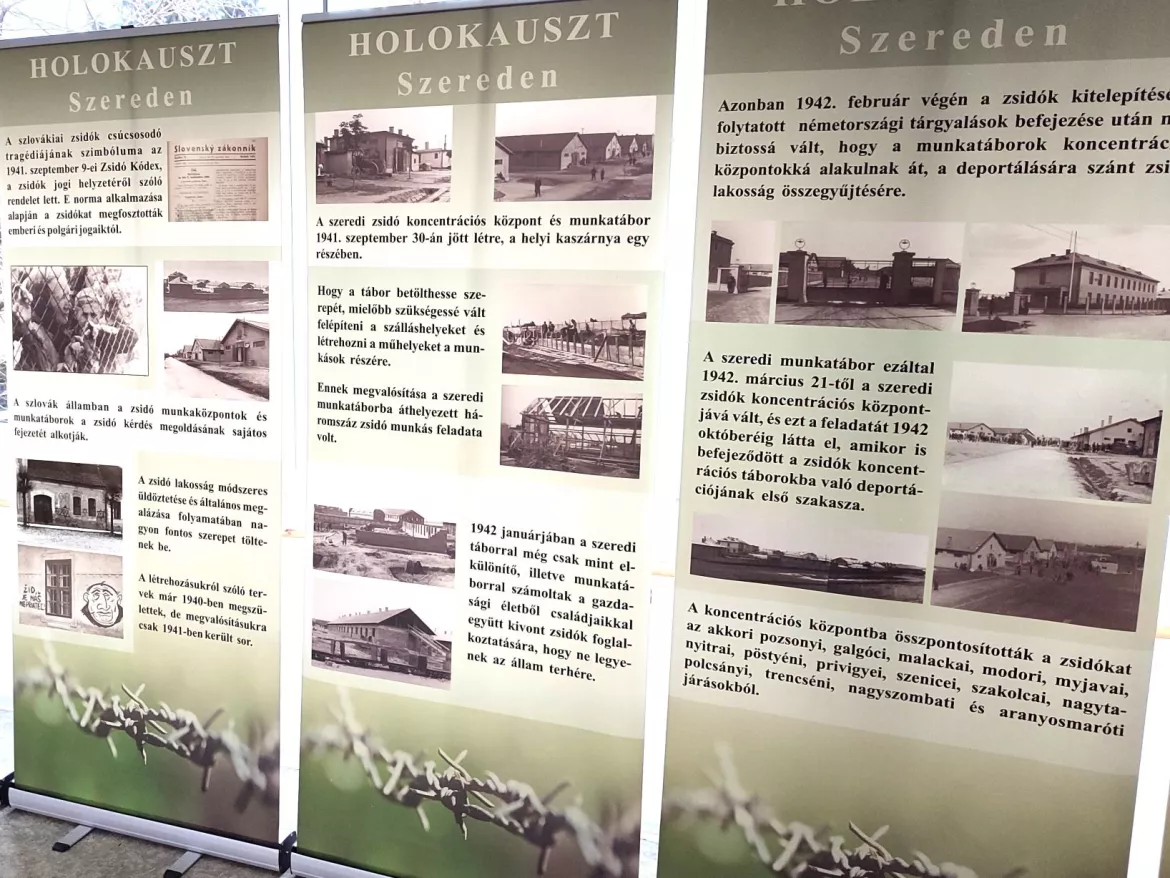 Holokauszt Szereden panelkiállítás
