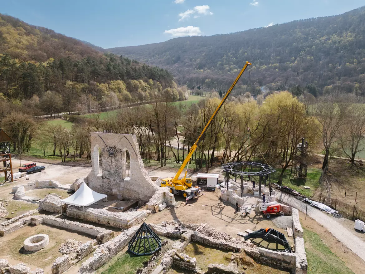 Gombaszög, pálos kolostor, kápolna, tetőszerkezet