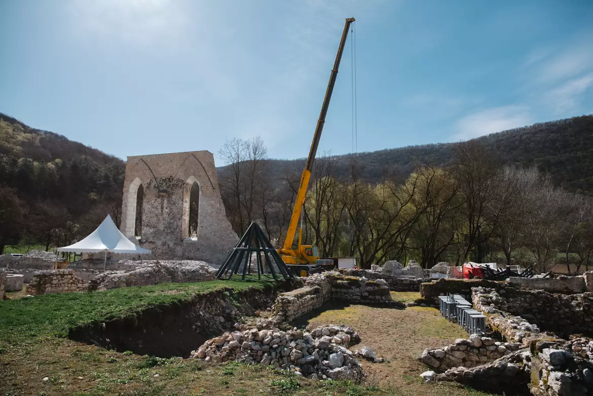 Gombaszög, pálos kolostor, kápolna, tetőszerkezet