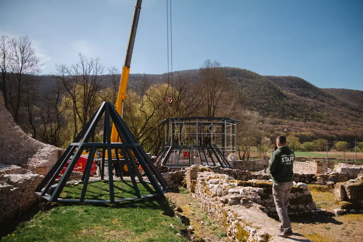 Gombaszög, pálos kolostor, kápolna, tetőszerkezet
