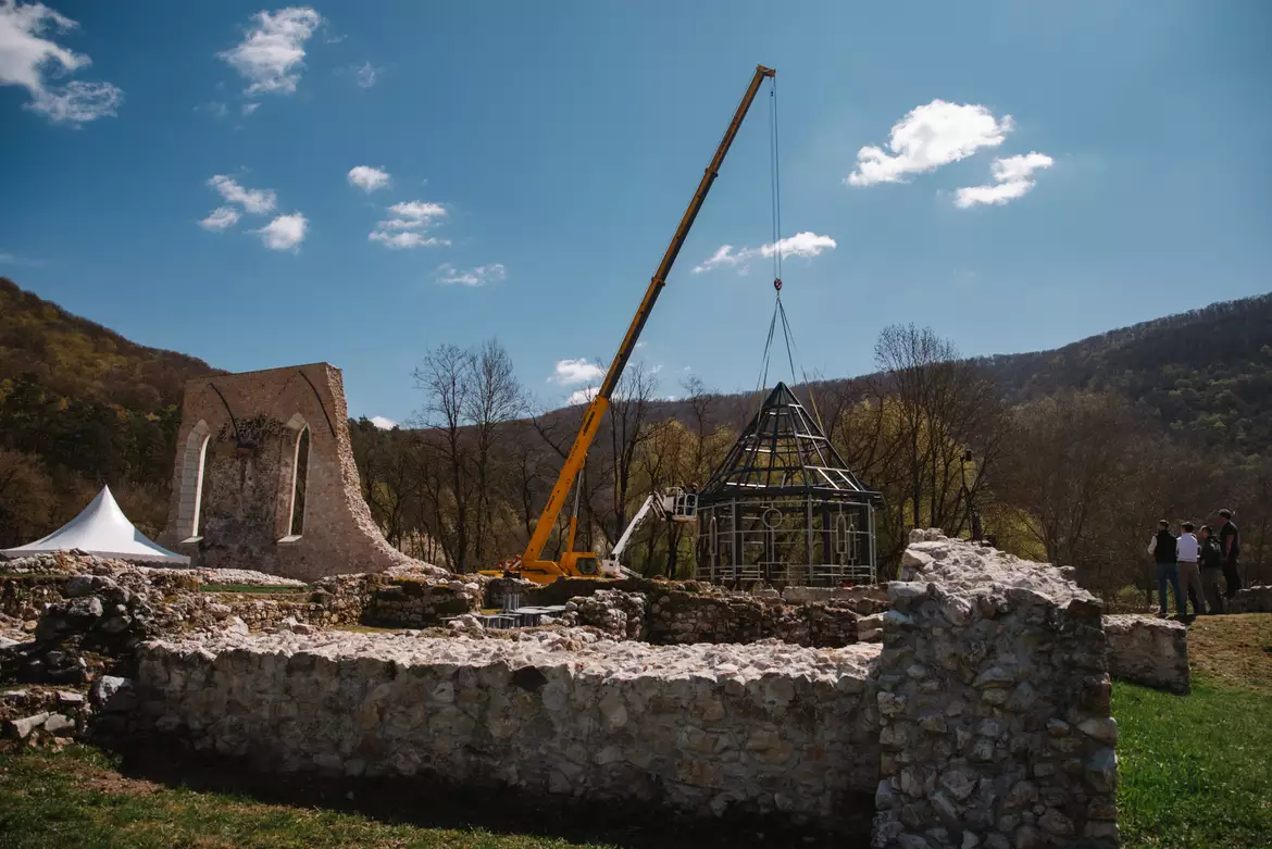 Gombaszög, pálos kolostor, kápolna, tetőszerkezet