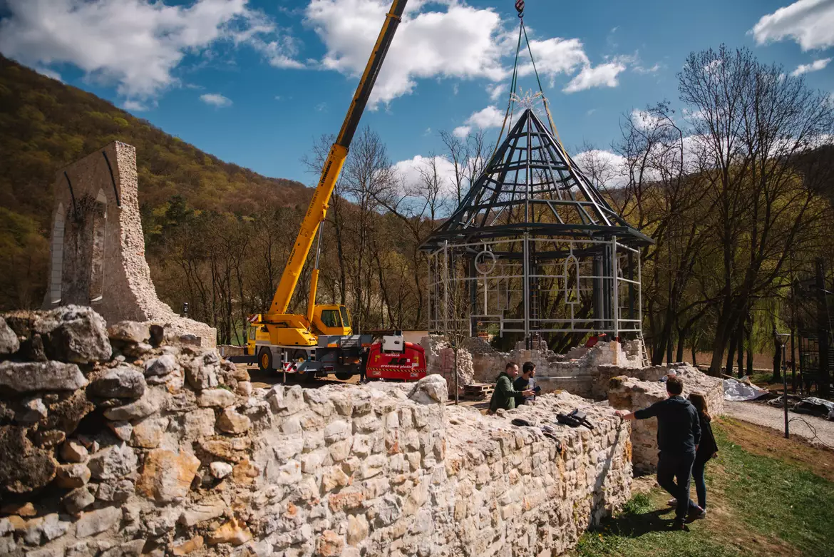 Gombaszög, pálos kolostor, kápolna, tetőszerkezet
