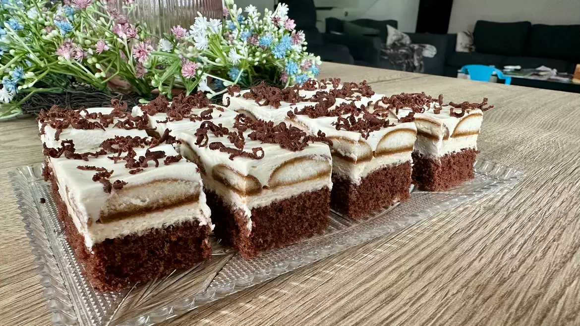 Habos kávé szelet
