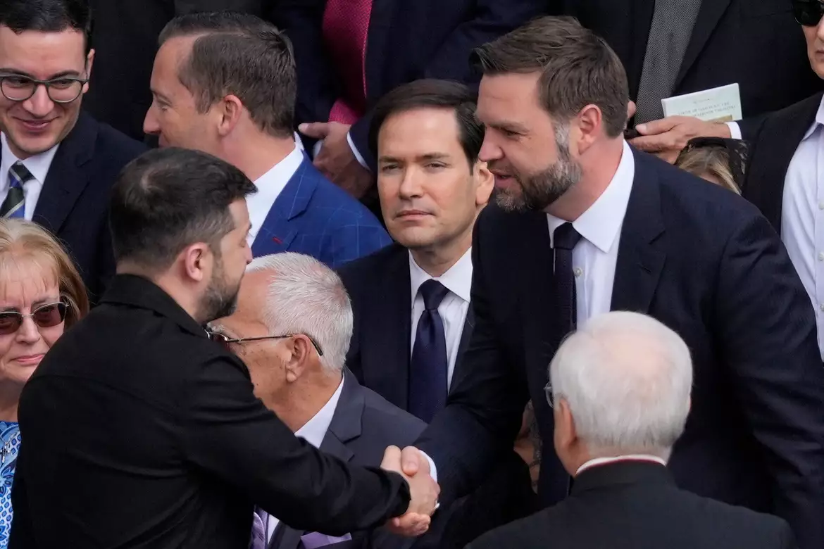 Volodimir Zelenszkij és JD Vance