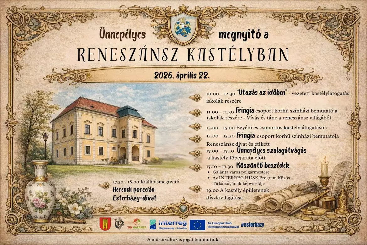 Galántai reneszánsz Esterházy-kastély