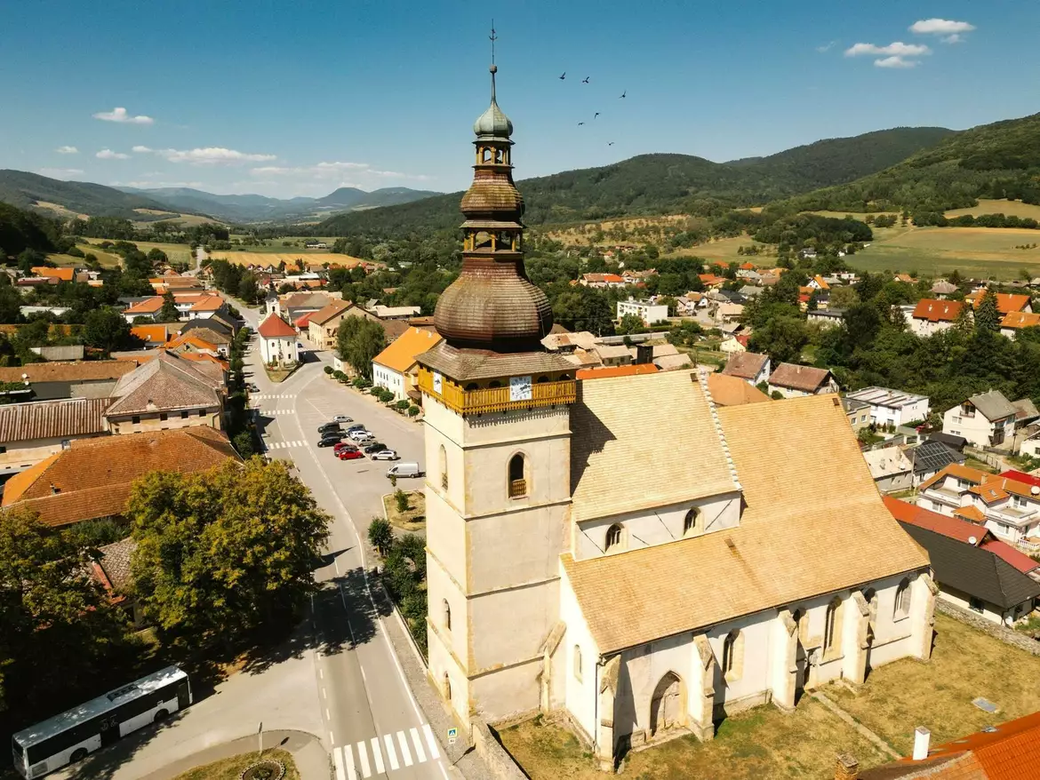 Gótikus út, templom, freskó, Csetnek