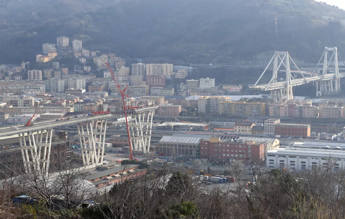 Genova Morandi híd Genova Morandi híd