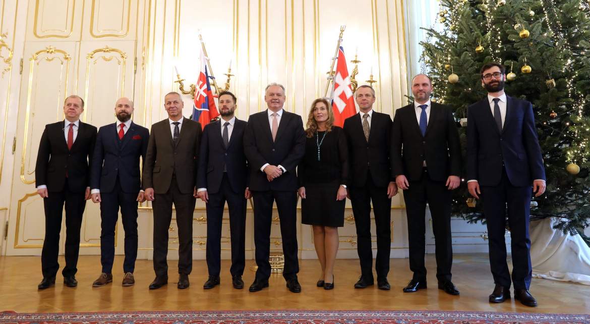 Andrej Kiska - ebéd az elöljárókkal Andrej Kiska - ebéd az elöljárókkal